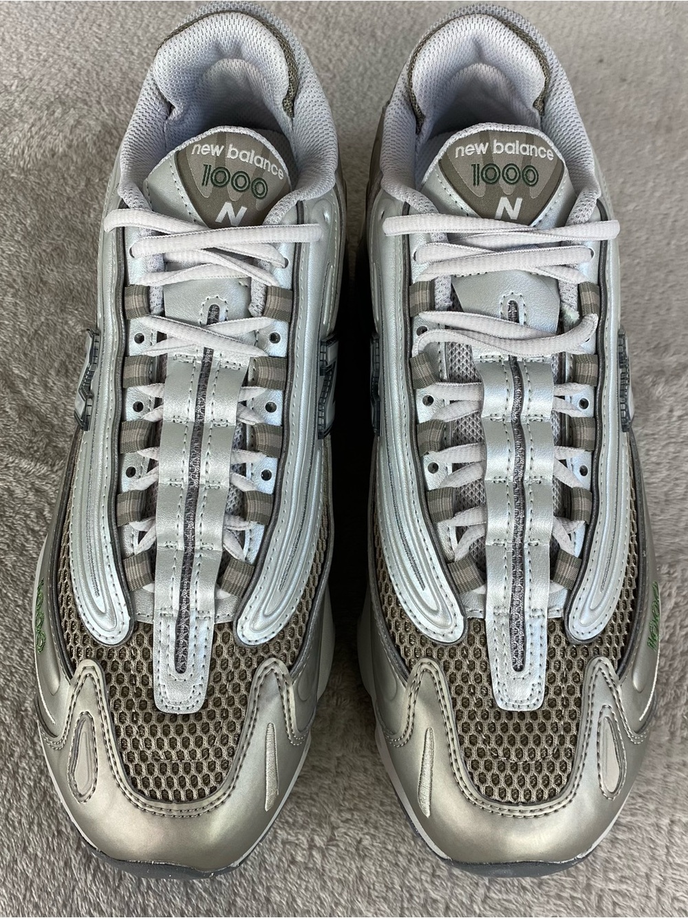 New Balance 1000 Mens Size 10 Light Silver Arid Stone Running Shoes M1000N NEW - Picture 8 of 10
